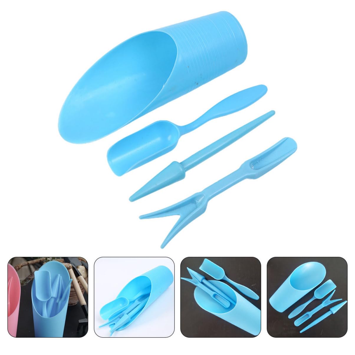 Gardening Tools Bundle - 4 stks/set, Plastic Duurzaam Emmer schop