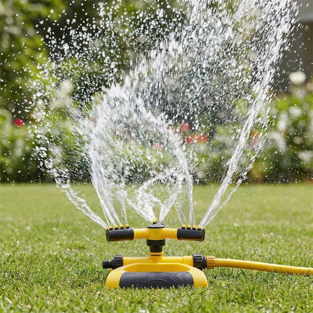 Gardening Tools Plastic - 360-graden automatische roterende sproeier met basis,