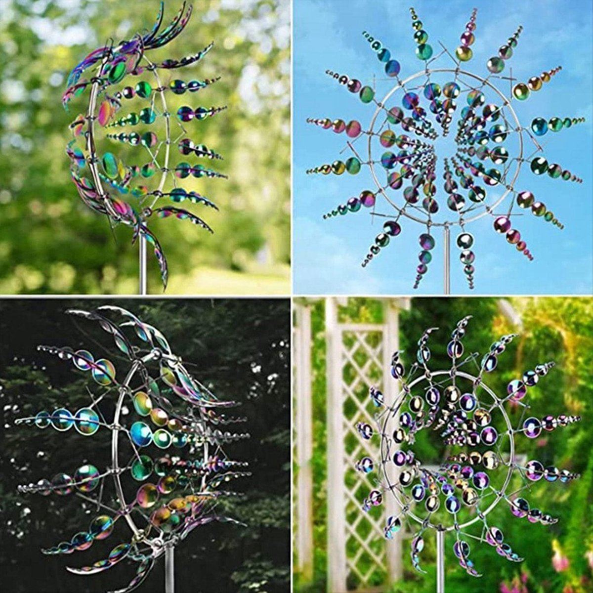 Gardening Tools B&Q - KSOL Magische metalen windspinner, ornamentspinners, windmolen