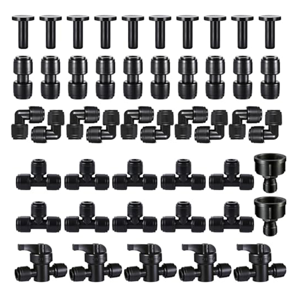 Drip Irrigation Kit - Druppelirrigatie-set van 47 onderdelen voor 14-inch