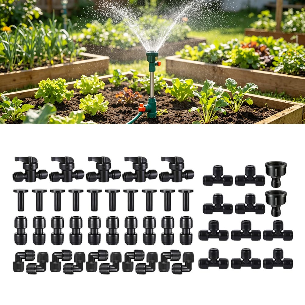 Drip Irrigation Kit - Druppelirrigatie Snelkoppelingsset 47 stuks 14 inch