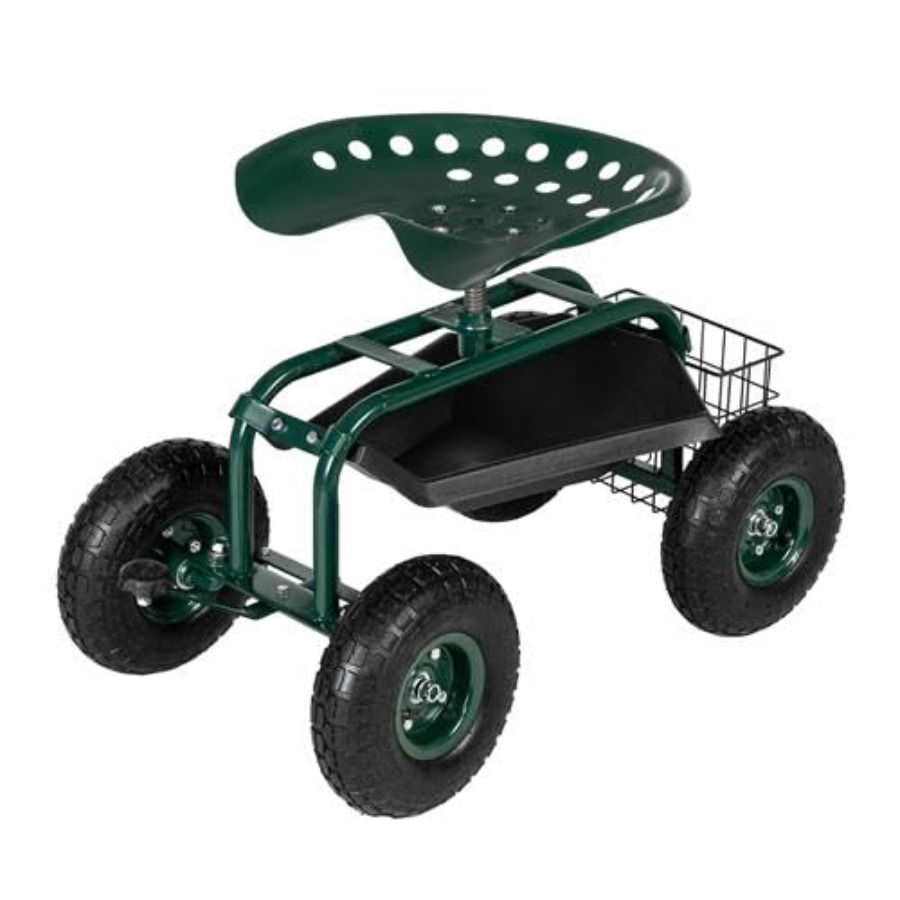 Tuinwagen met zitje, wielen, s - Gardening Tools For Seniors recensie en prijs