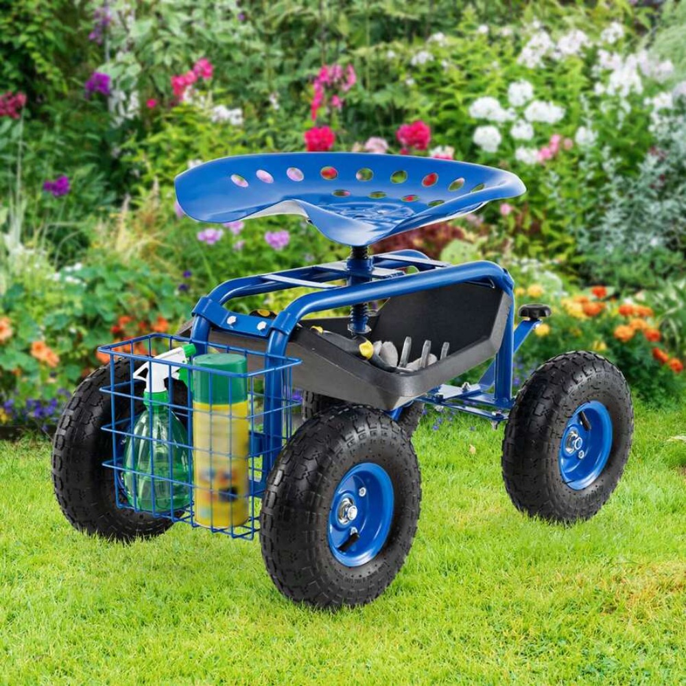 Tuinwagen met rollende werksto - Gardening Tools For Seniors recensie en prijs